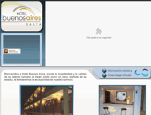 Tablet Screenshot of hotelbuenosaires-salta.com